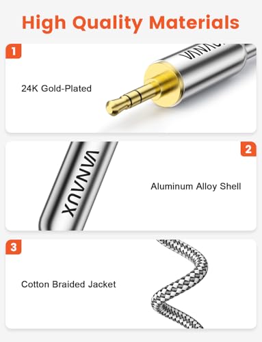 Cable auxiliar 3.5mm Jack para audio en auto 3 m miniatura 3