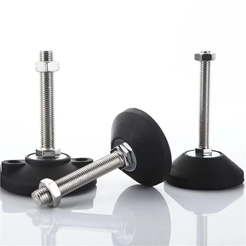 Patas de torno ajustables M8 a M12 con base de nailon articulada para sofás 5