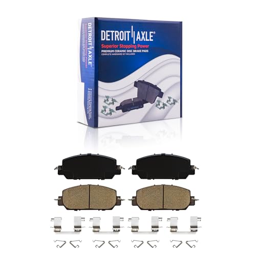Image of Detroit Axle - Front Brake Pads for 2017-2025 Honda CR-V 2023-2025 HR-V 2017-2021 Clarity, Ceramic Brake Pads with Hardware Replacement