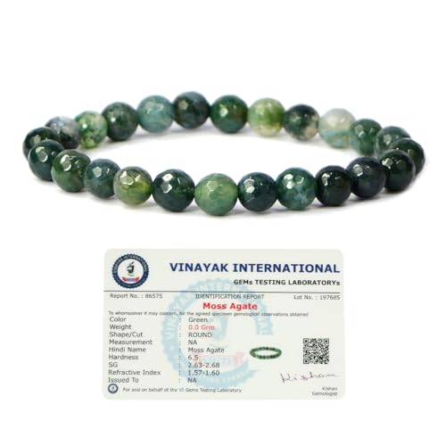 Image of Reiki Crystal Products Certified Natural Crystal Stone 8 mm Faceted /Diamond Cut Beads Bracelet for Men & Women | Reiki Charged Gemstone Bracelet | Multiple Crystal Variants Available