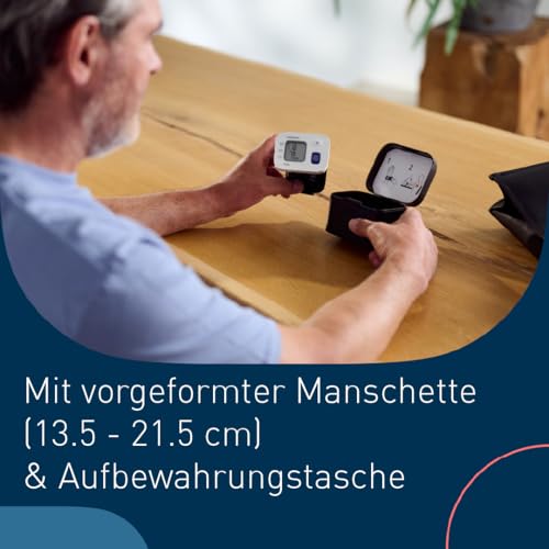 OMRON RS4 Automatisches Handgelenk-Blutdruckmessgerät, Testsieger Stiftung Warentest 11/2023,...