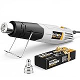 Mini Heat Gun - BATAVIA 380W Fast Heat Hot Air Gun Tool with Uniform Heat Tech & Dual Protection Fuses, 2 Temp (572°F/1022°F)+Nozzle with Overheat Protection for DIY Crafts, Vinyl Wrap, Shrink Tubing