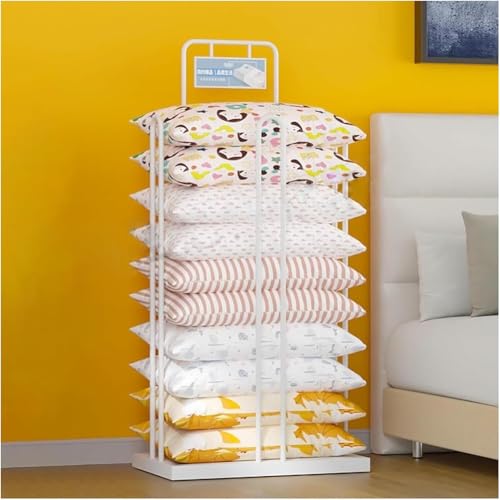 MegLob Estante Comercial para Almacenar Almohadas, Soporte Vertical para Sofá, Expositor De Almohadas Y Cojines para La Escuela, Estante Metálico para Almacenar Almohadas De Cama