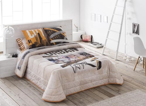 Tejidos JVR - Colcha Bouti Urban, Disponible en Todos los tamaños, Colección Colors, (Cama 105 (205x270)