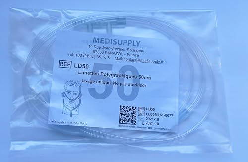 Lunette polygraphique standard 100cm en boîte de 50 unités pour diagnostic
