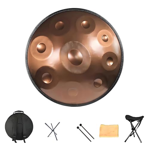 �A�h�o���X�h��l�p�n���h�p���h�����A22�C���` 9/10/12�m�[�g 440Hz D �}�C�i�[�N���h�X�`�[���A�\�t�g�o�b�O�t���n���h�p���h�����y��A�n���h�p���}���b�g2�A�X�`�[���h���� �n���h�p���X�^���h�A�_�X�g�t���[�N���X(Gold,10 Notes)