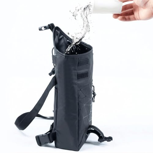 Bolsa cartuchera para motocicleta impermeable de 2L con bandas reflectantes 3