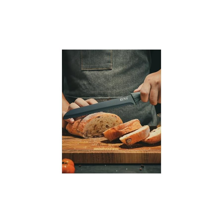 EUNA-Knife-Block-Set-19-PCS-Kitchen-Knife-Set-with-Acrylic-Block-and-Sharpener-German-High-Carbon-Stainless-Steel-Knife-Sets-with-6-Serrated-Steak-Knives-Bread-Knife-Chef-Knife-Dishwasher-Safe EUNA Knife Block Set, 19 PCS Kitchen Knife Set with Acrylic Block and Sharpener, German High-Carbon Stainless Steel Knife Sets with 6 Serrated Steak Knives, Bread Knife, Chef Knife, Dishwasher Safe