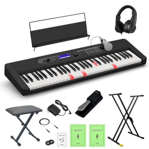 Amazon.co.jp: 【カラー統一セット】カシオ LK-540 BK ブラック 光