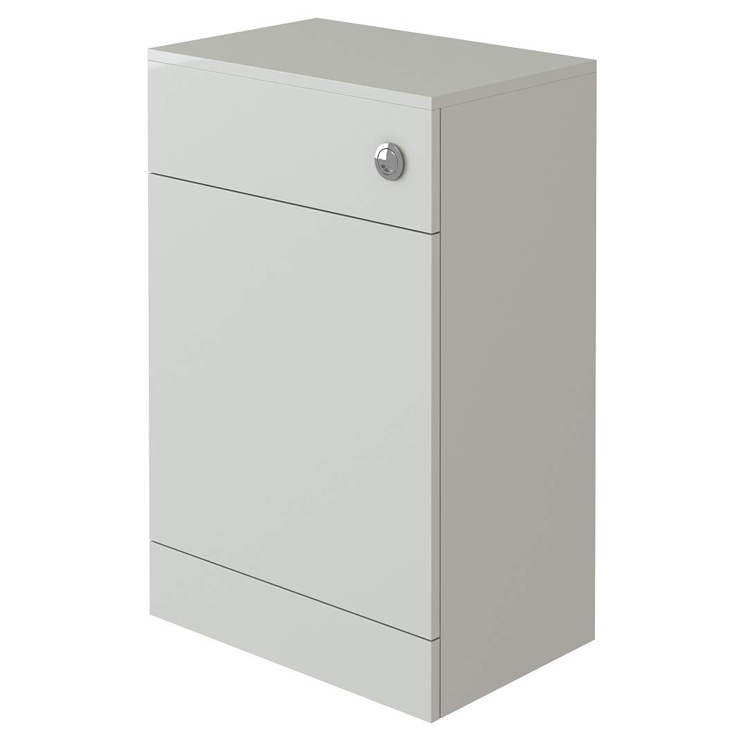 Veebath High Gloss White Linx Btw Back To Wall Wc Toilet Bathroom Furniture Concealed Cistern Cabinet Unit - 500 X 330Mm