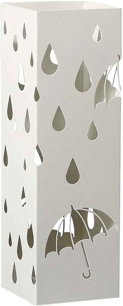Porte-parapluies blanc en fer forgé pour hôtel et maison