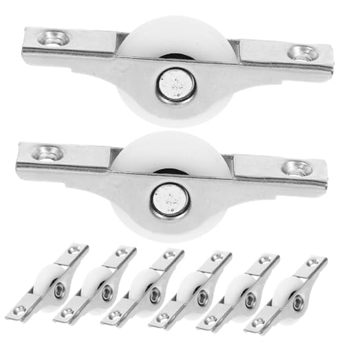 DOITOOL 8pièces Lot De Poulies De Porte Coulissante Silencieuses Roulement à Billes Pour Fenêtres Et Portes