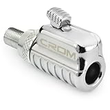 CROM Air Chuck Tire Inflator – Lock-On Chuck with 1/4-Inch F NPT Open Flow, for Dually Trucks, RV, Bicycle, Car Semi (Air Chuck)