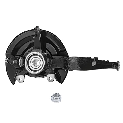 Image of Detroit Axle - Front 2pc Steering Knuckles for 03-07 Honda Accord [2.4L w /Automatic Transmission], 2 Steering Knuckles & Wheel Bearing Hubs 2003 2004 2005 2006 2007 Replacement