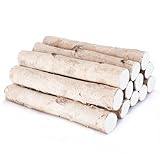 Birch Wood 12Pack Birch Logs for Fireplace Decor Fire Wood Decorative Branches Logs for DIY,Home Décor (1.6'-2.4' Dia. x 16.5' Long)
