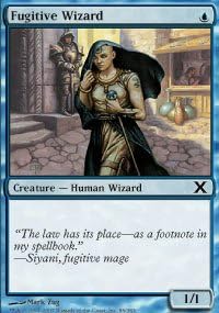 Magic: the Gathering - Fugitive Wizard (86/383) - Tenth Edition