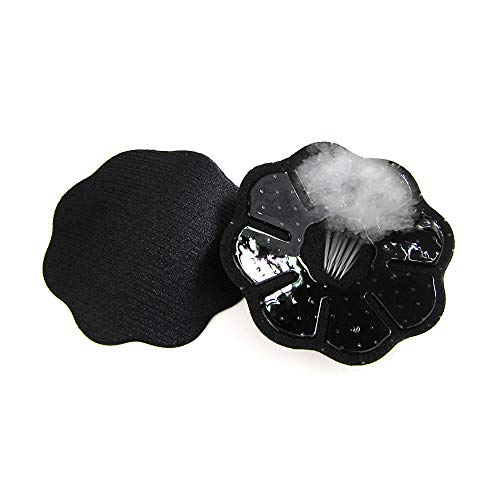 Art-of-Baan Damen Nippel Covers Wiederverwendbar und Selbstklebende Nippel Abdeckungen aus Silikon Aufkleber Nippelabdeckungen 6,5-8 cm, Materialart: Baumwolle Schwarz Cover