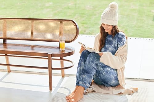 Image of Ekouaer Sweatsuits Womens Loungewear Set Tracksuit Long Sleeve Pajamas Set with Pockets 2 Piece Outfits Lounge Sets