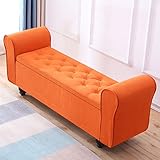 Confort optimal : le revêtement de l’assise est généreusement rembourré de mousse, offrant un confort moelleux tout en étant suffisamment ferme pour éviter toute déformation. Son assise large et spacieuse permet de s’asseoir ou de s’allonger selon ses préférences. Ce banc au style vintage est équipé de charnières de haute qualité, pour une ouverture et une fermeture fluides et pratiques, et une grande durabilité.