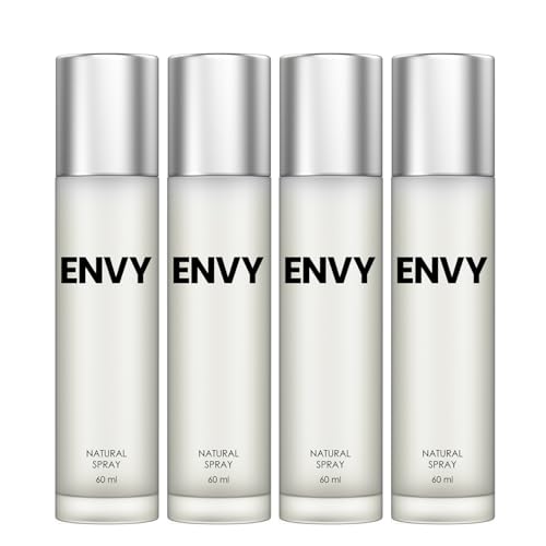 Image of ENVY Natural Spray Perfume For Women - 60 ML Each, Pack of 4|Premium & Long Lasting Perfume| Eau de Parfum