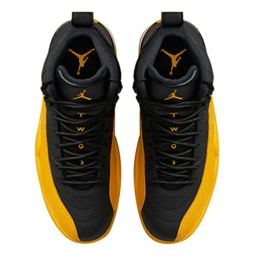 AIR JORDAN mens Men's Jordan Retro 12 "University Gold" Black/University Gold-black4