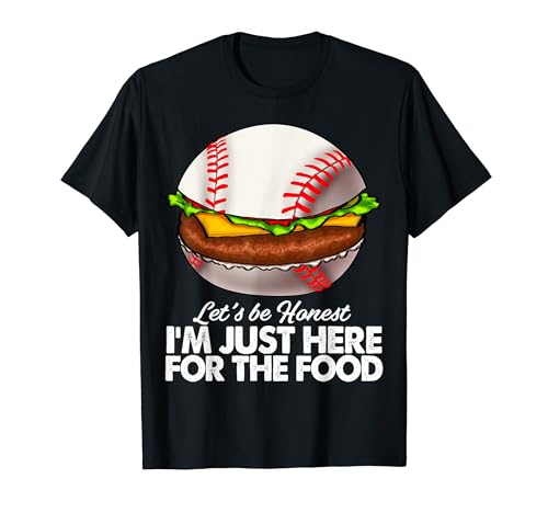 Let's Be Honest I'm Here For Food Burger �����Y �싅�I�� T�V���c