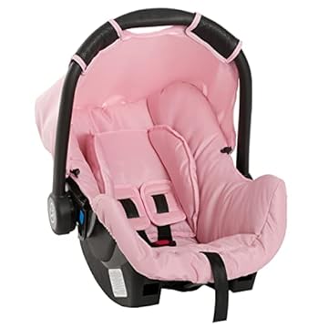 Galzerano Bebe Conforto Cadeirinha Auto Infantil 0 Até 13Kg Dispositivo De Retenção Grid Rosa