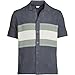 Lands' End Men's Short Sleeve Camp Collar Sweater Polo Small Slate Blue