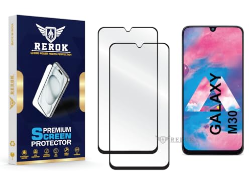 Image of Gorilla Tempered Glass Screen Protector Compatible with Samsung Galaxy M30 [Pack of 2] | Edge-to-Edge, Bubble-Free, Case Friendly, Easy Installation Kit
