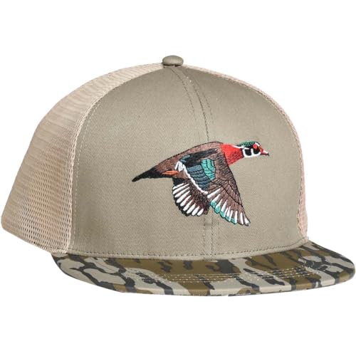 Image of EDTREK Outdoorsman Pro Trucker Breathable Mesh Performance Cap - Flat Brim Snapback Hat