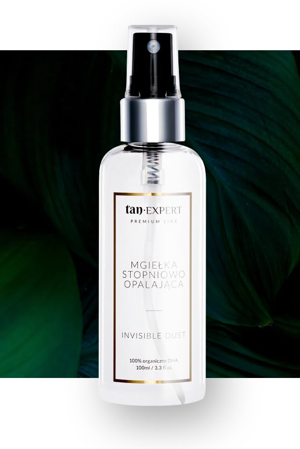Invisible Dust - Spray autoabbronzante per il viso, 100 ml, con guanto per l'applicazione Magic Mitt