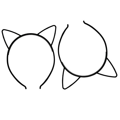 XIMA 12 fasce per capelli con orecchie di gatto