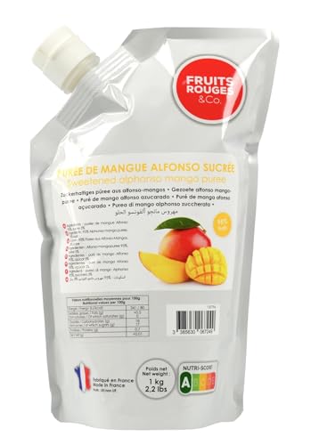Purée de fruits - Mangue 1kg - FRUITS ROUGES & Co.