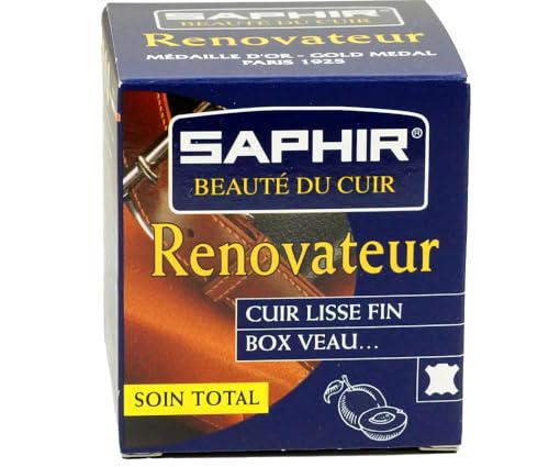 Saphir Beauté du Cuir Renovateur - Cleans, Nourishes, Protects and Shines - with Chamois Cleaning Cloth - 50mL2
