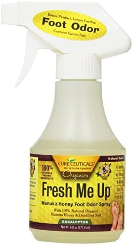 Cureceuticals Fresh Me Up Manuka Honey Foot Odor Spray - Eucalyptus, 6-Ounce