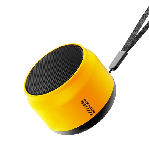 Image of Dubstep Pop 600 Bluetooth Speaker, 6W RMS Stereo Output, 15 Hours Playtime, TWS Pairing, 52mm Dynamic Drivers (Yellow)