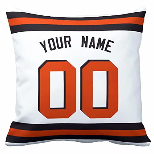 Image of ANTKING Throw Pillow 2 Pack with Custom Name and Number Personalized Gift for Men Women Boys