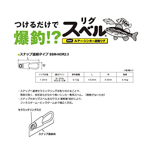 富士工業(FUJI KOGYO) SSM-NOR2.5 リグスベル スプリットリングタイプ SSM-NOR2.5 3枚目