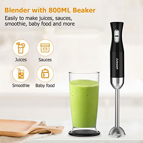 Juissiart Frullatore a Immersione 800 W Set 7 in