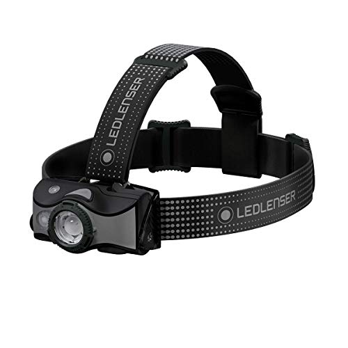 Zweibrüder 501599 Ledlenser Lampe Frontale à LED MH7 Gris Noir 600 LM