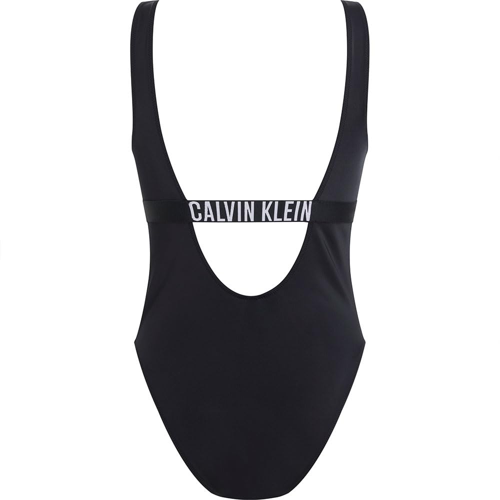 CALVIN KLEIN damski jednoczęściowy modny krój inne stroje kąpielowe, czarny (Pvh Black), S, Czarny (Pvh czarny), S