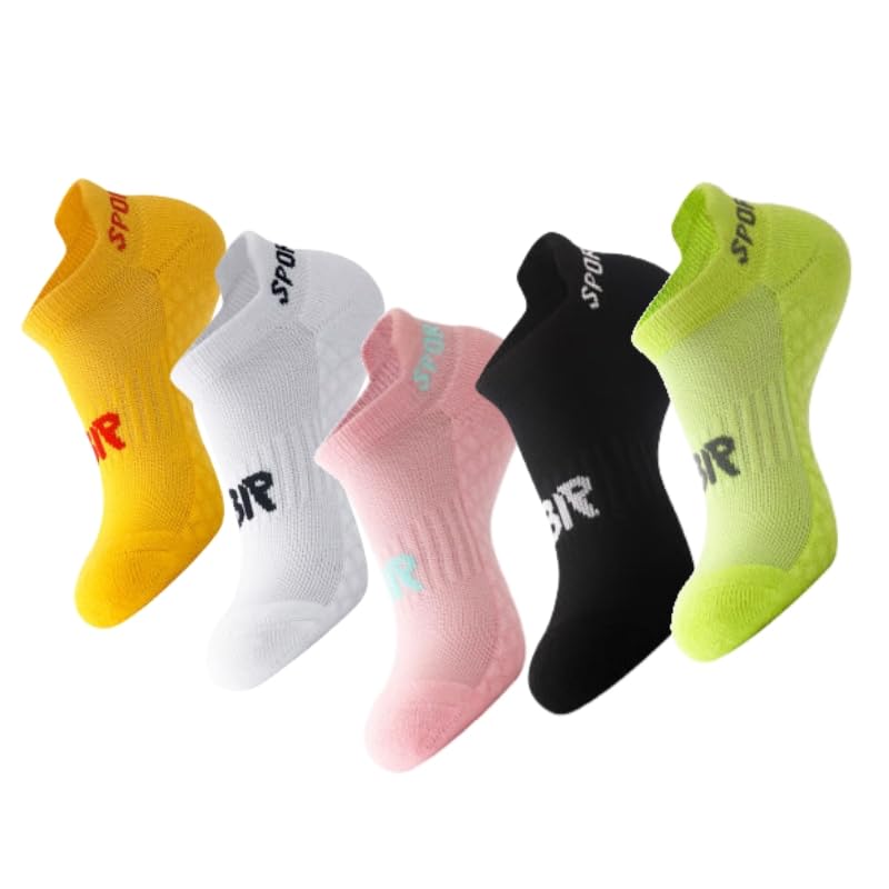 Women's Performance Heel Tab Athletic Socks Running Low Cut (5 Pairs) Shoe Size: 5-102
