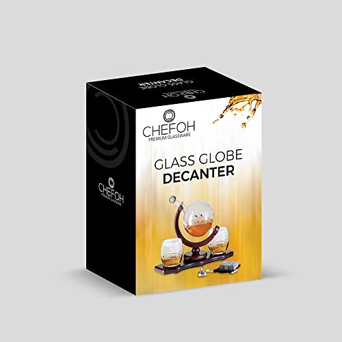 6 Chefoh+Decanter+Whiskey+Glasses+Reusable