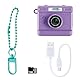 C Toys Fotocreator – Digitalkamera und Video Mini Cam – Vintage – mit Schlüsselanhänger und 1 GB SD-Karte inklusive – CLK 063, Violett