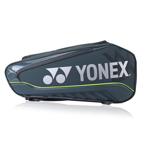 Yonex BA02526VEX Viktor Axelsen Special Edition Expert Racquet Bag (6cs) Steel Grey |Special Edition |2025|Tough Zipper|Thermo Guard |Chest Belt| Shoe Pocket |Shuttle Case Pocket |