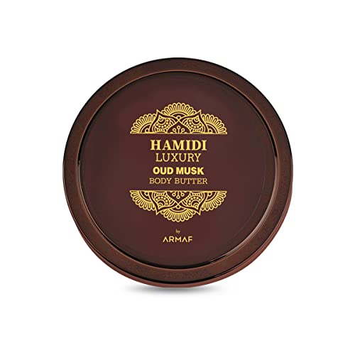 Hamidi Luxury Oud Musk Body Butter for Armaf Unisex, 250ml, All Skin Type