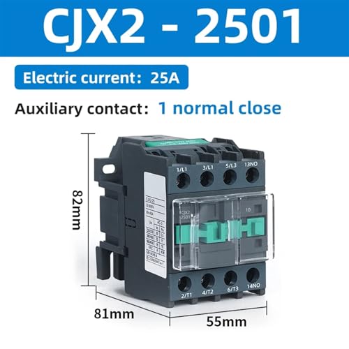 Contacteur électrique CJX2-2501 commande de moteur bobine 48V triphasé