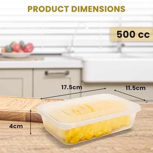 Image of Superior Takeaway Containers with Lids - 20 Pcs Durable 500ml Crack-Resistant Rectangular Food Containers with Lids -Microwave Safe Leak-Proof Takeaway Containers- Perfect for Meal Prep & Food Storage