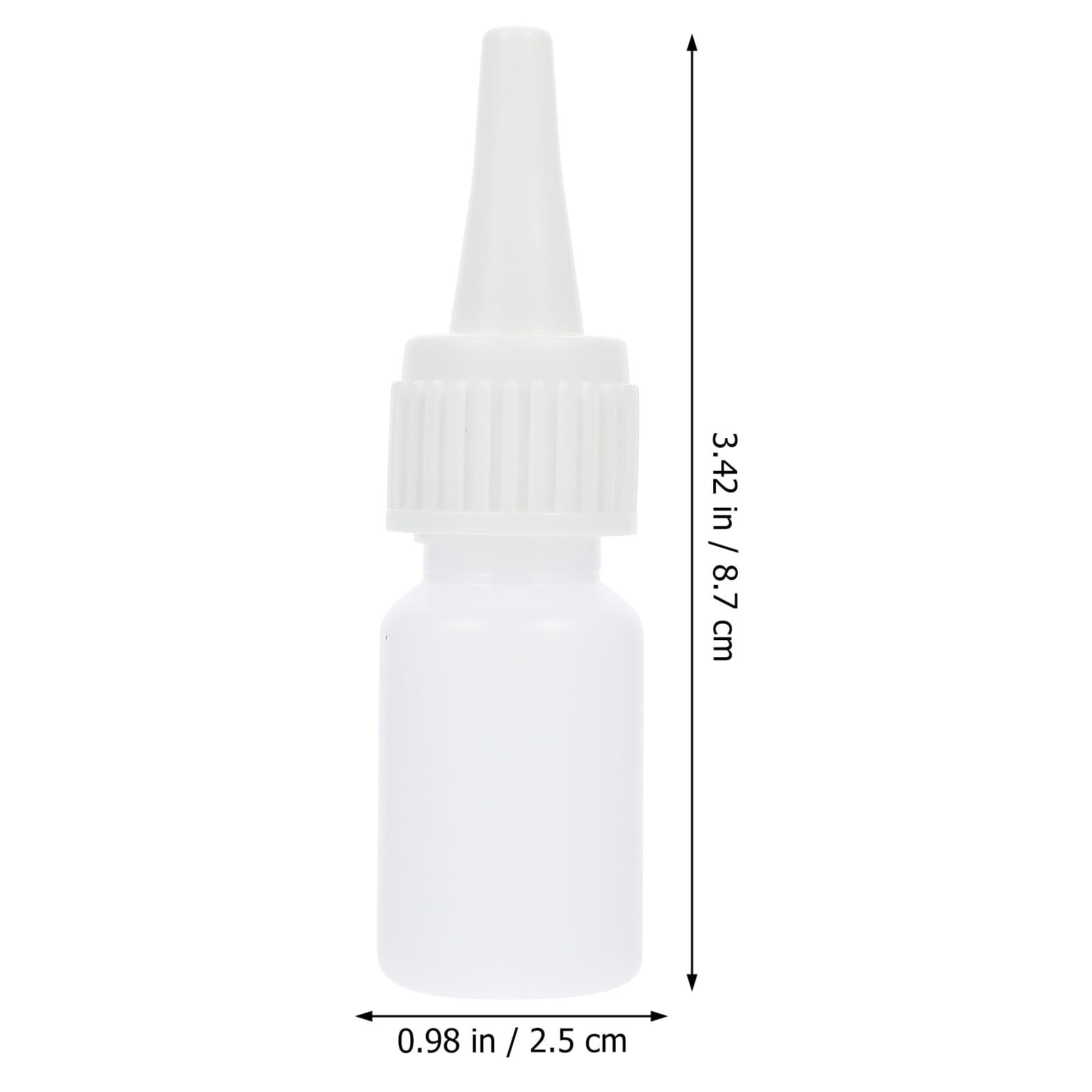 KICHOUSE Flaconi Contagocci da 10ml in Hdpe Bianco 22 a Tenuta Stagna Bottiglie Portatili per Viaggi per