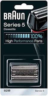 Braun Series 5 Electric Shaver Replacement Head, Easily Attach Your New Shaver Head, Compatible With All Series 5 Electric Shavers, 52B, Black